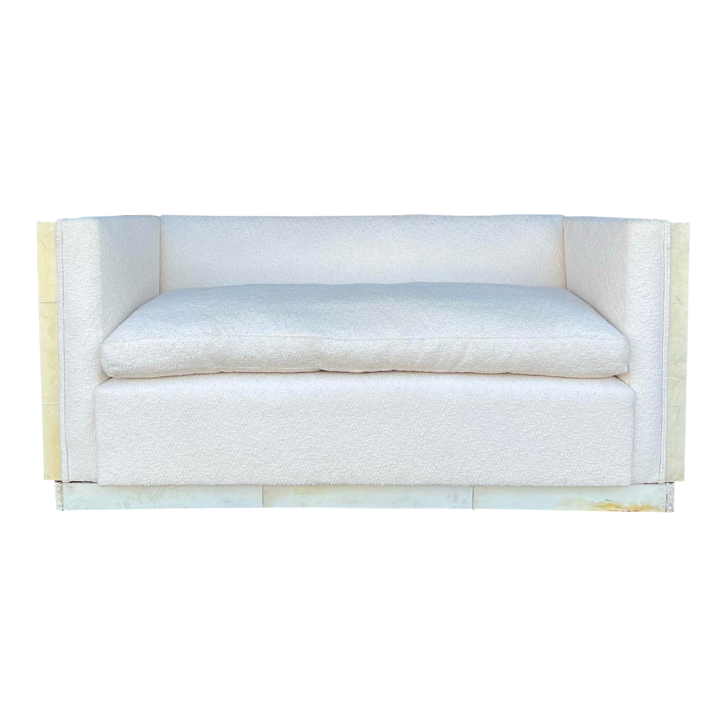 Karl Springer Goat Skin Loveseat