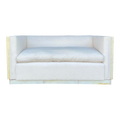 Karl Springer Goat Skin Loveseat