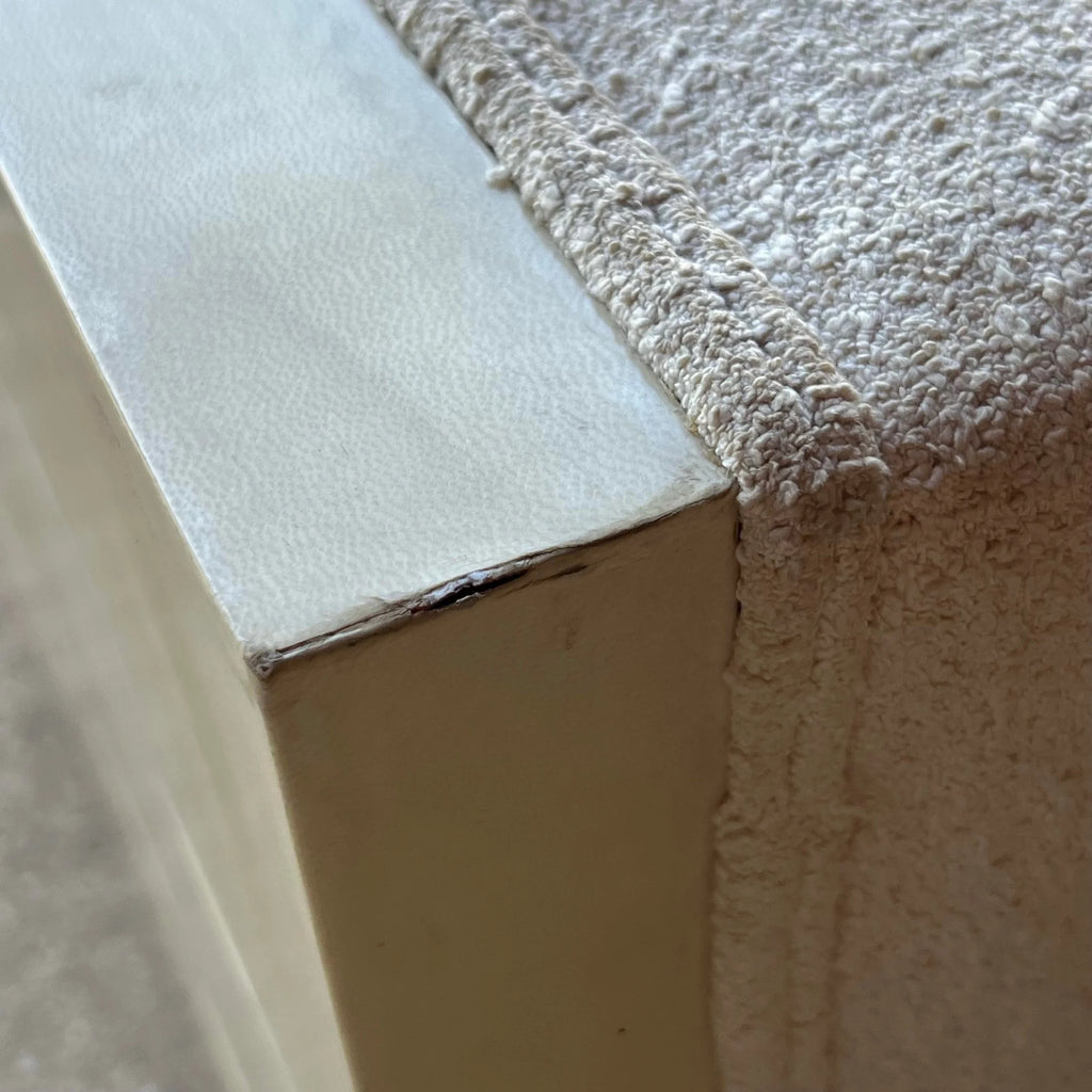 Karl Springer Goat Skin Wrapped Loveseat