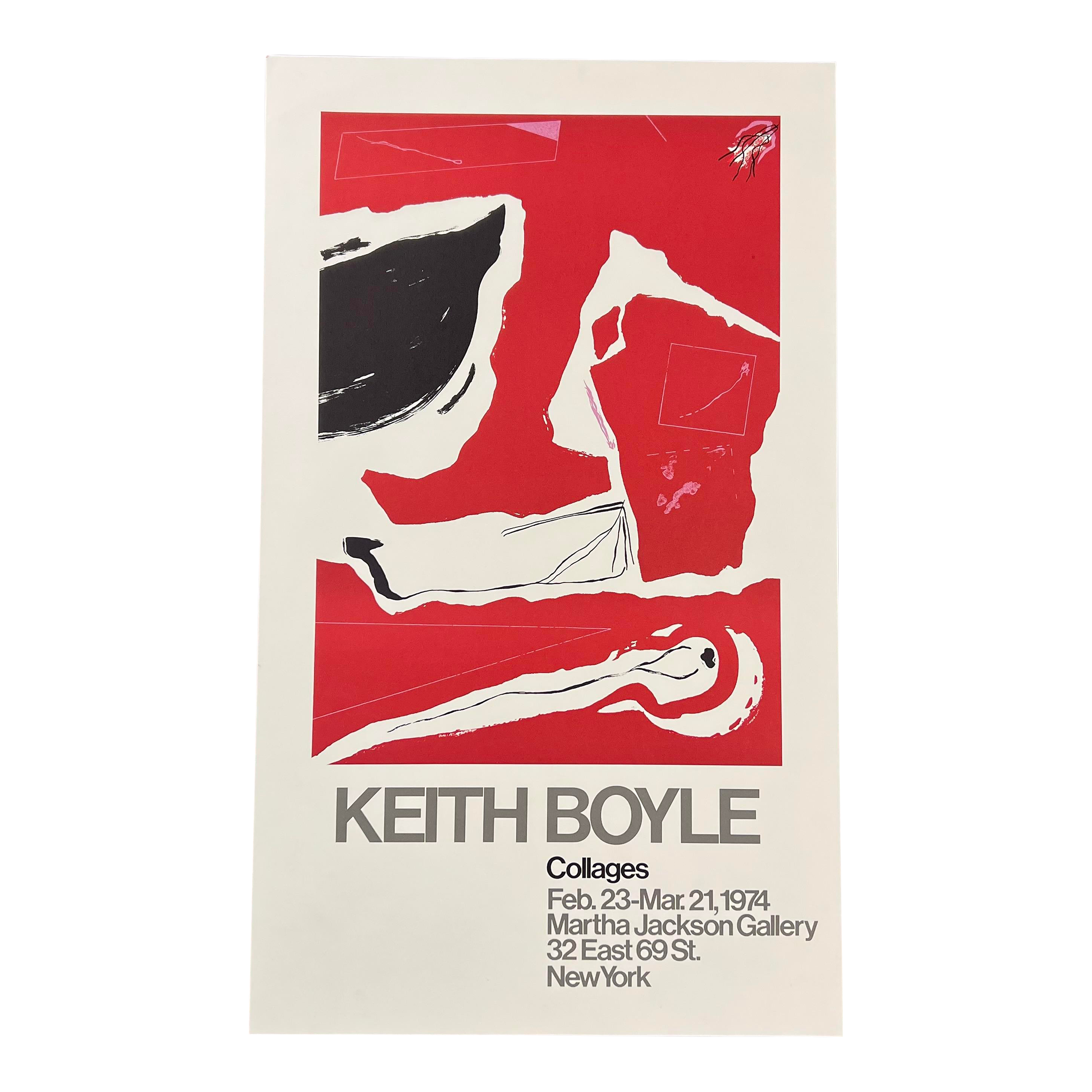Keith Boyle Collages Exhibition Poster 1974