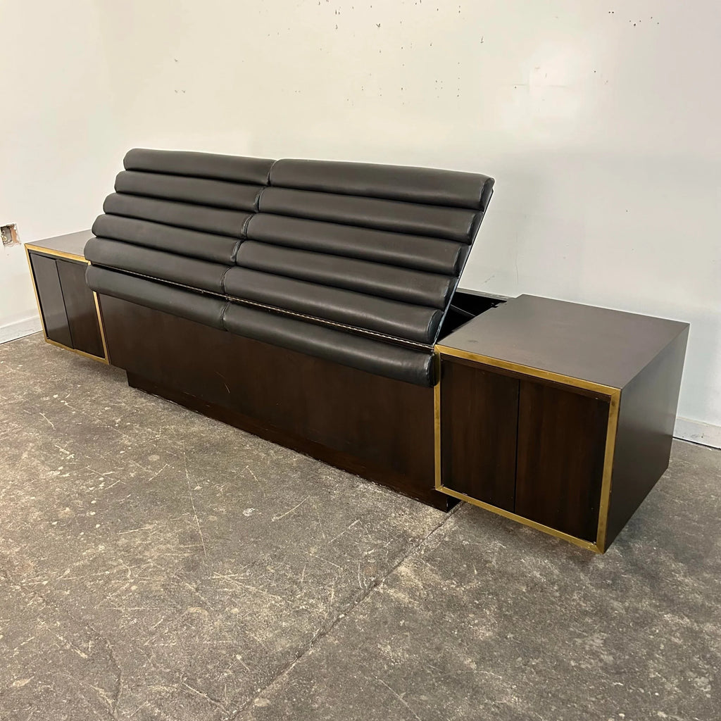 King Size Headboard With Floating End Tables Dunbar