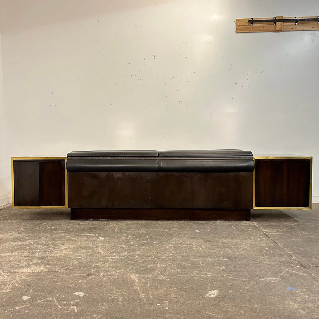 King Size Headboard With Floating End Tables Dunbar