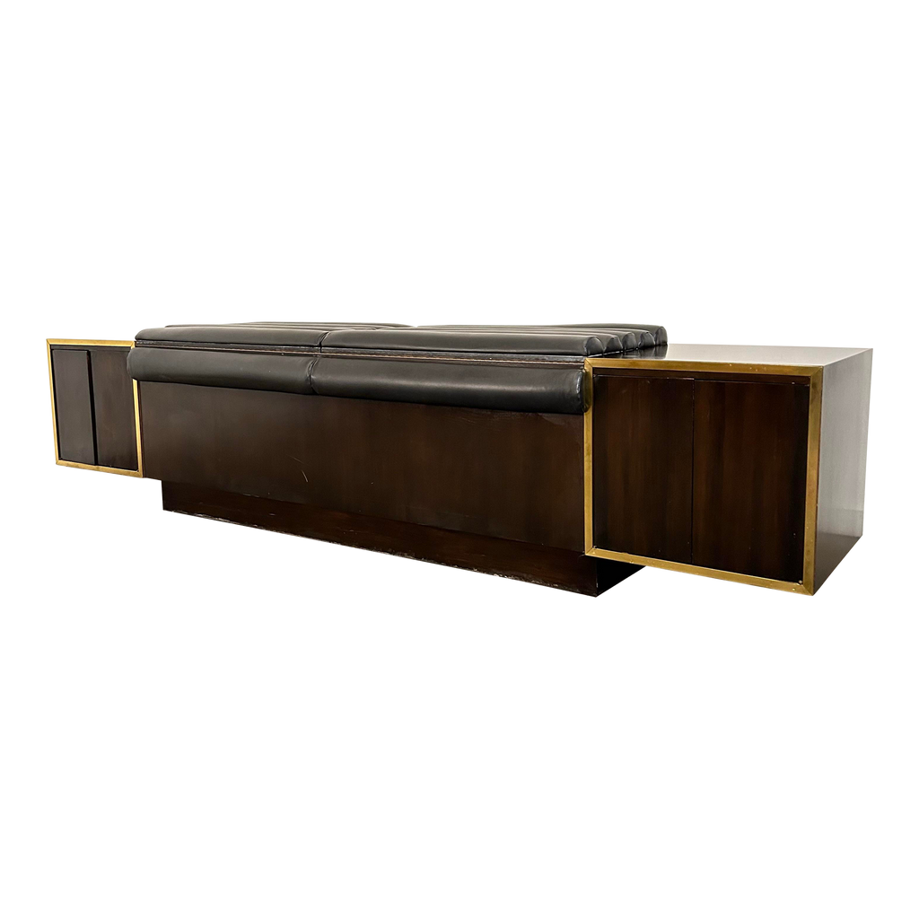 King Size Headboard With Floating End Tables Dunbar