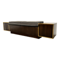 King Size Headboard With Floating End Tables Dunbar