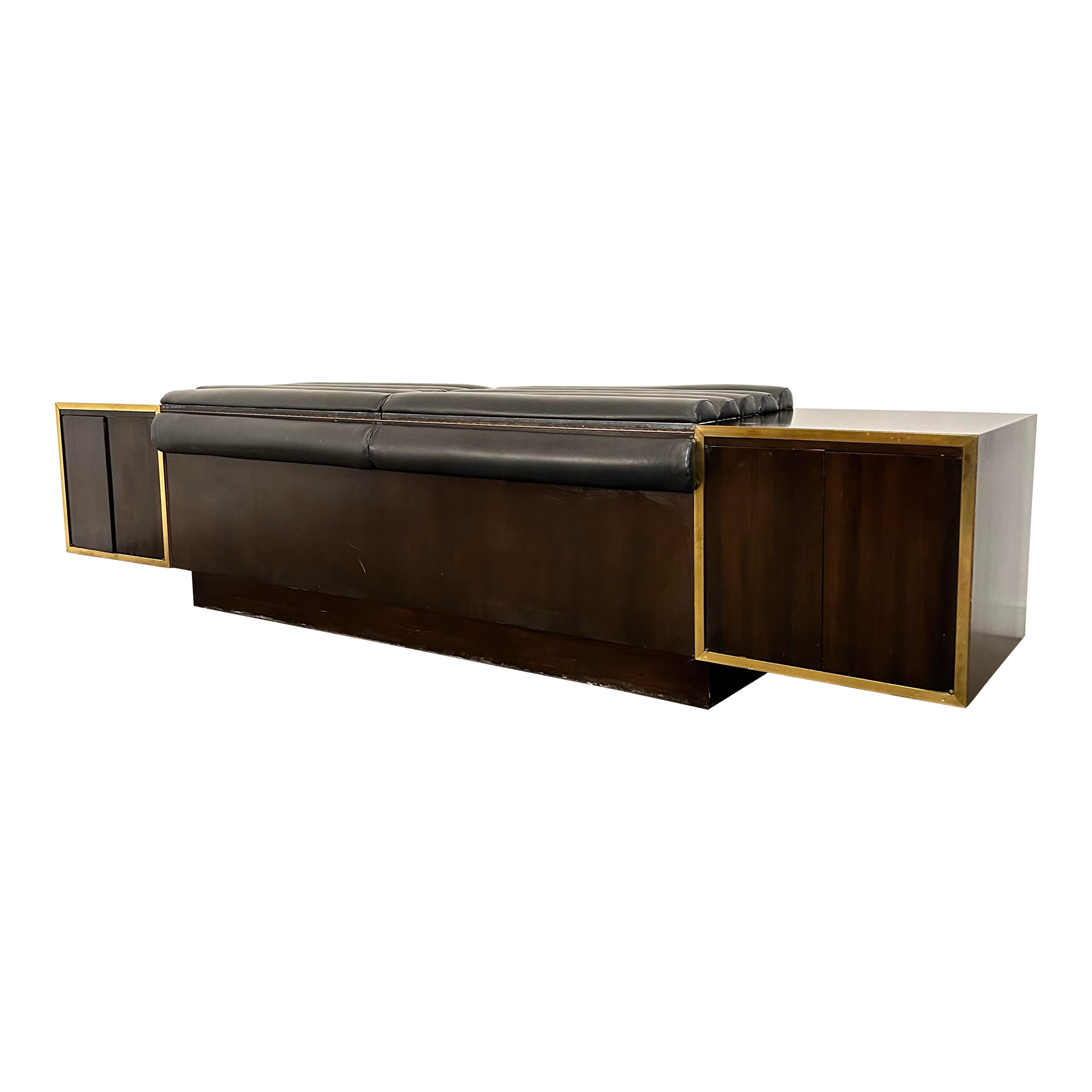 King Size Headboard With Floating End Tables Dunbar