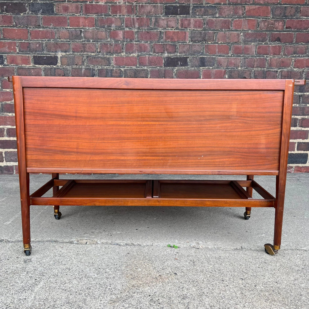 Kipp Stewart for Drexel Declaration Tambour Door Bar Cart