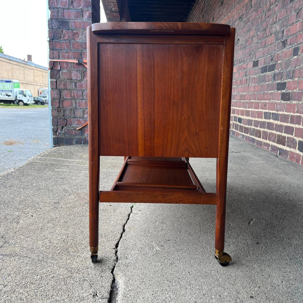 Kipp Stewart for Drexel Declaration Tambour Door Bar Cart