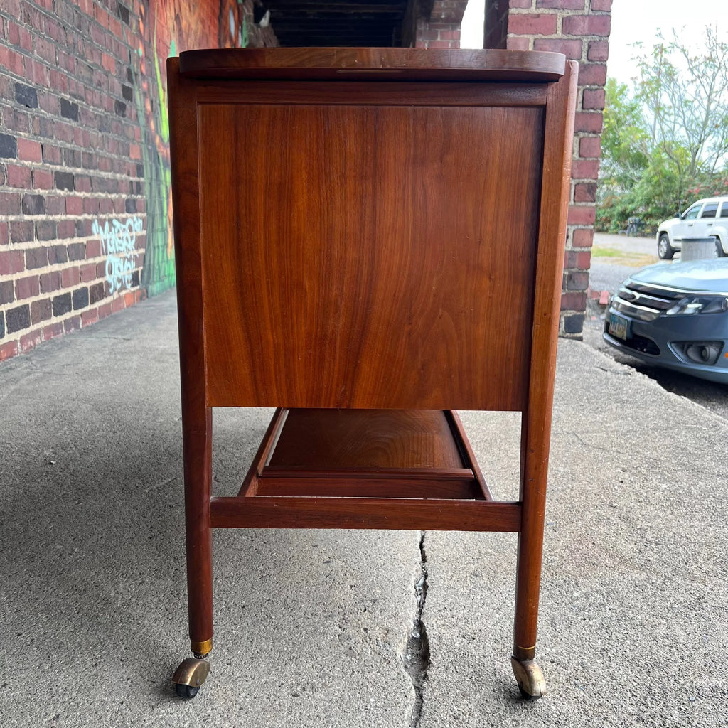 Kipp Stewart for Drexel Declaration Tambour Door Bar Cart