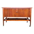 Kipp Stewart for Drexel Declaration Tambour Door Bar Cart