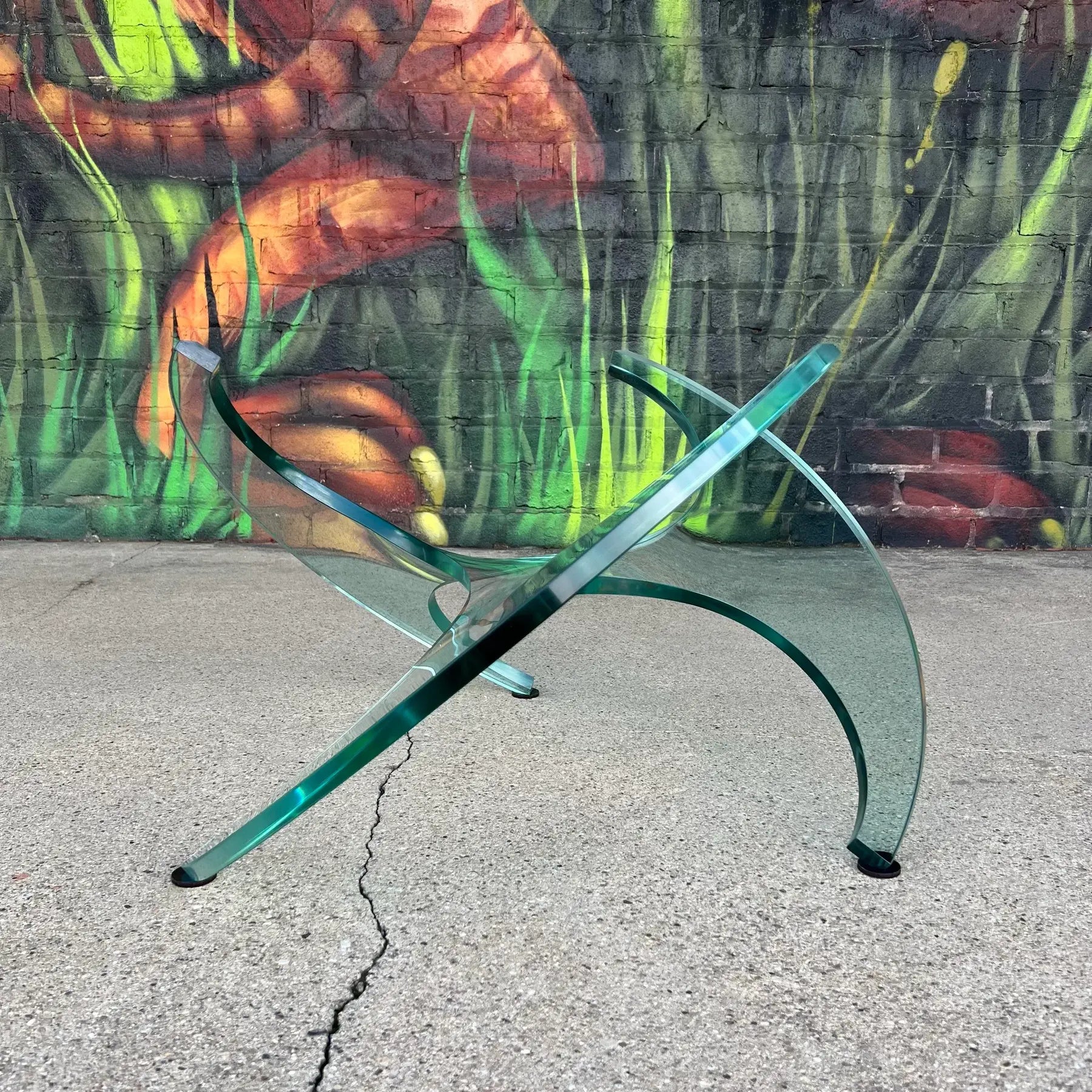 Knut Hesterburg Rare Glass Propeller Coffee Table