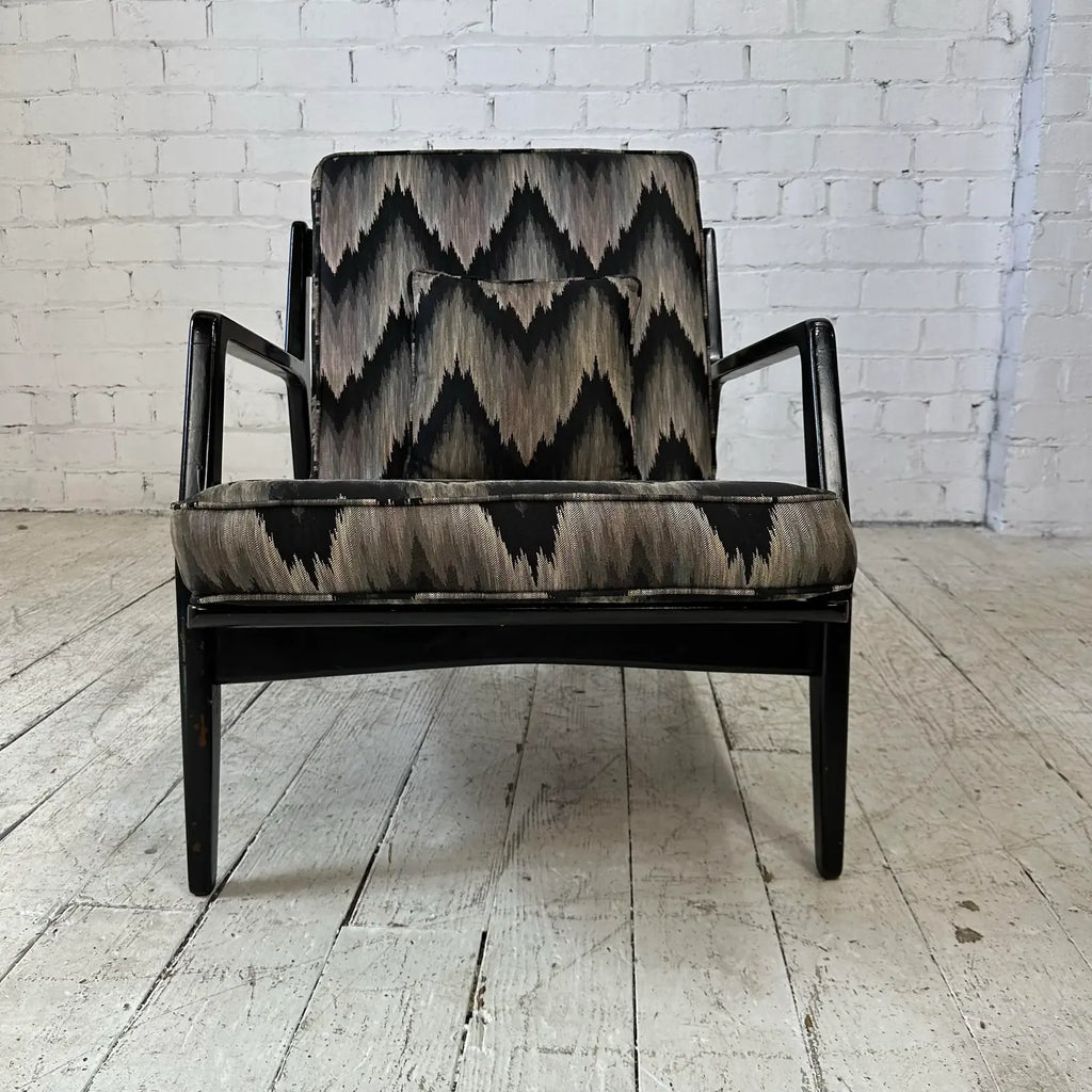 Kofod Larsen for Selig Wooden Lounge Chair Danish Style