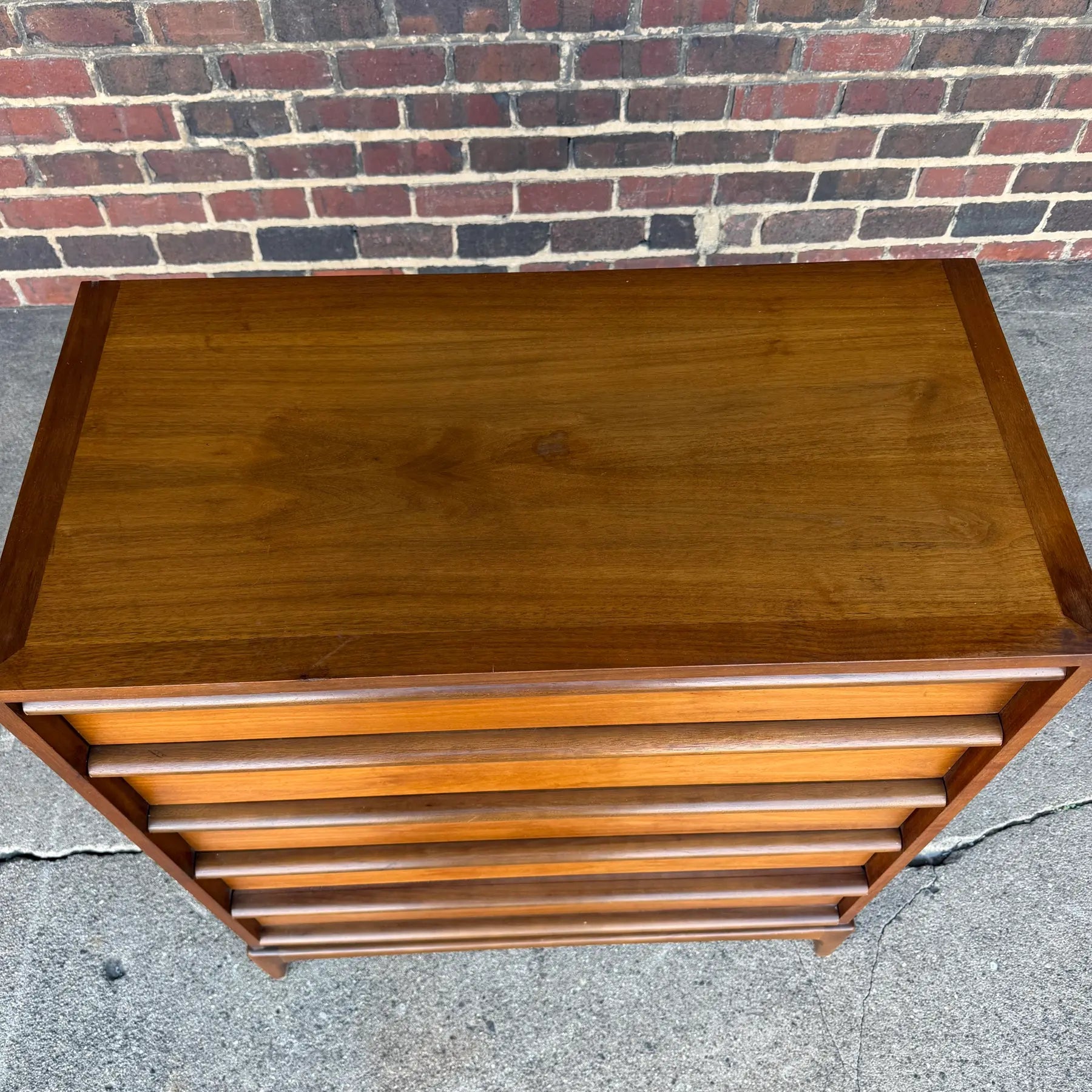Lane Rhythm Walnut Chest of Drawers Mid Century Modern