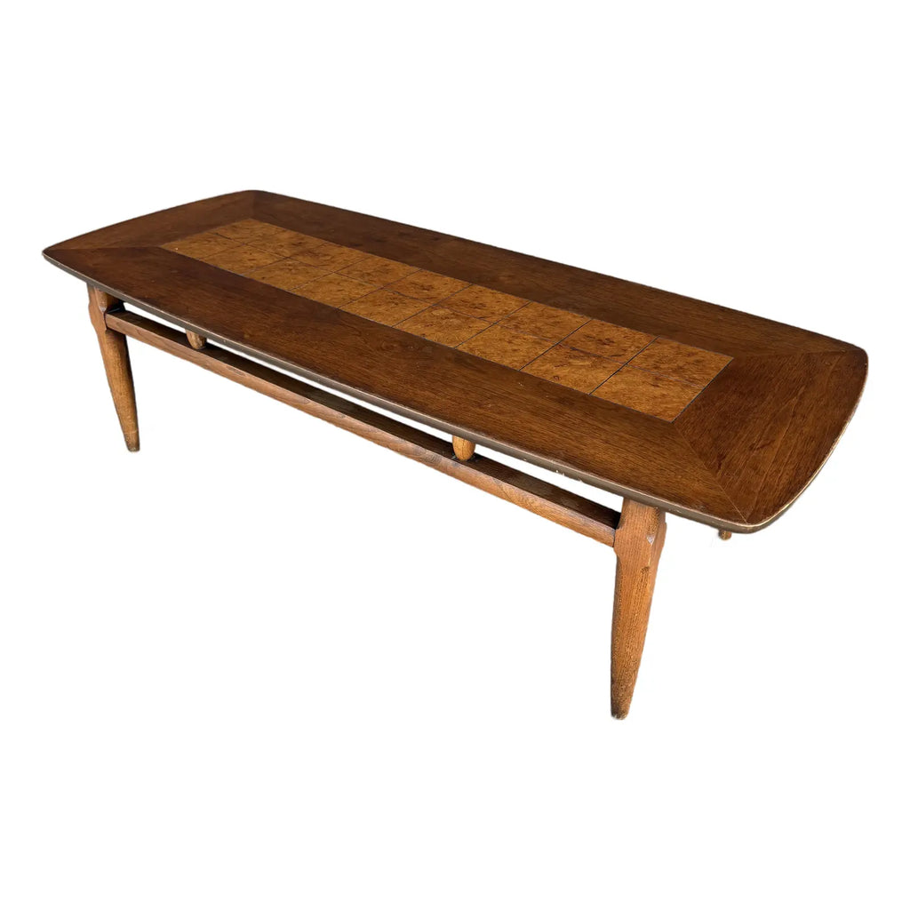 Lane Walnut and Burl Coffee Table