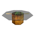 Lane Walnut Burl Octagonal Coffee Table Mid Century Modern