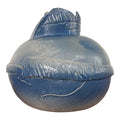 Large Ceramic Abstract Blue Vase
