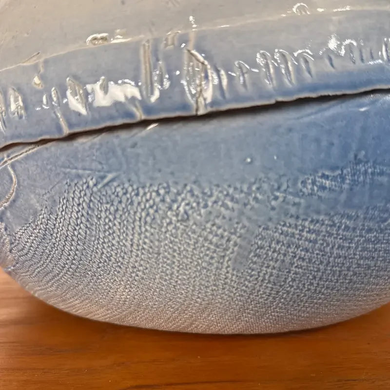 Large Ceramic Abstract Blue Vase