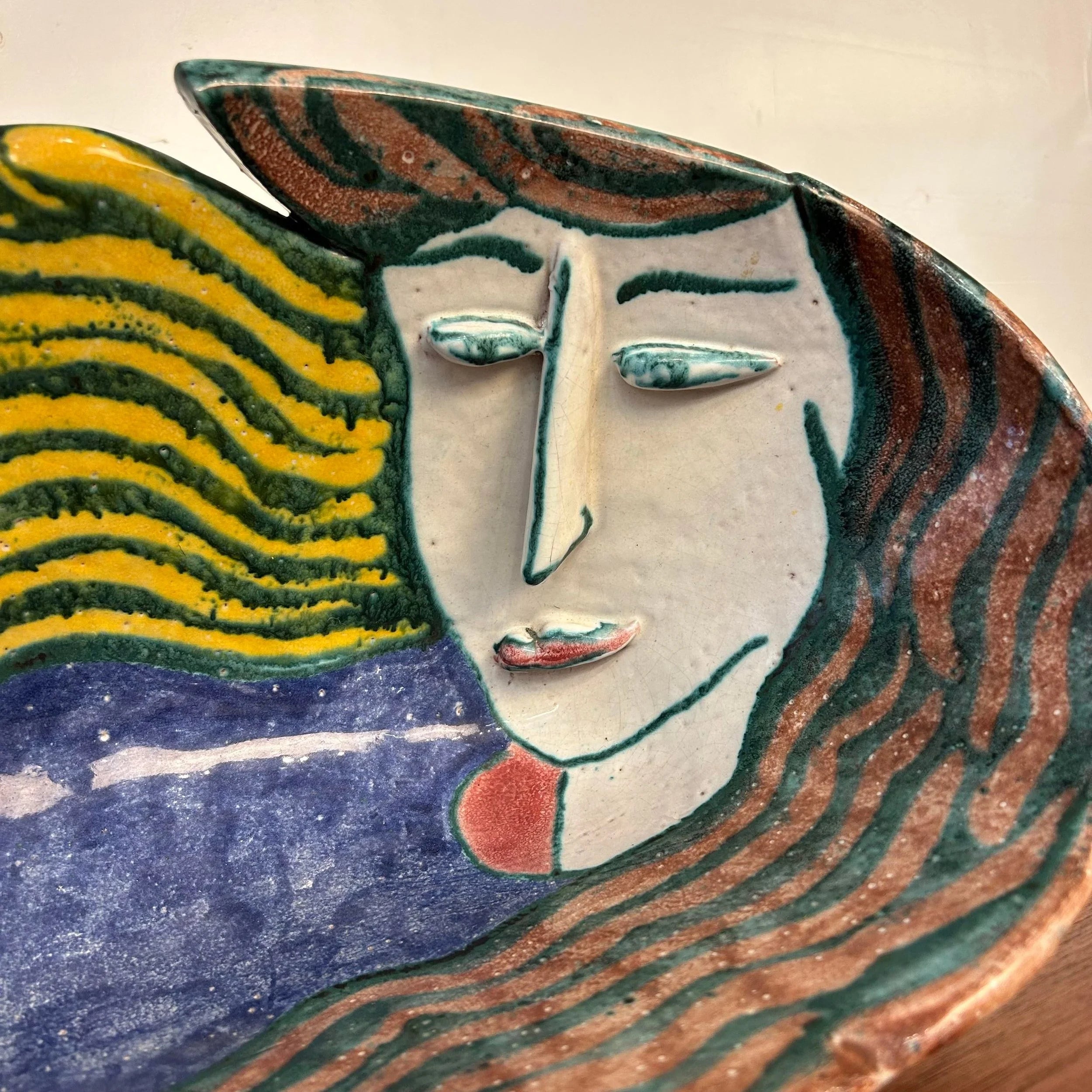 Large Ceramic Bowl Titled “Portrait Bowl" by Andrea Gill