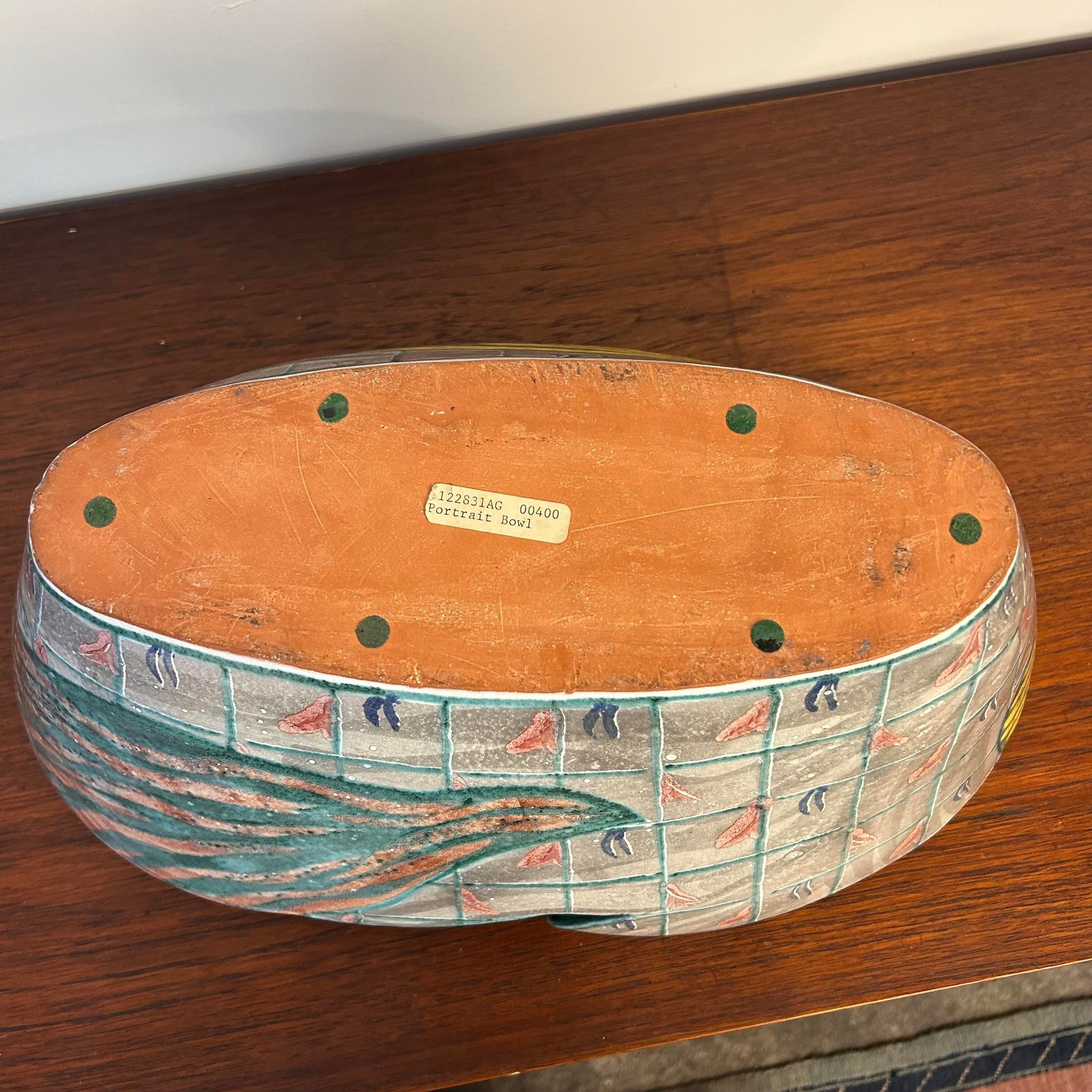 Large Ceramic Bowl Titled “Portrait Bowl" by Andrea Gill