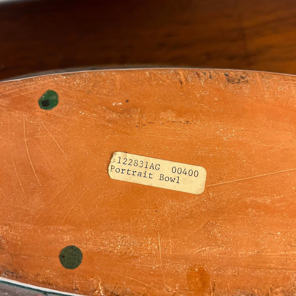 Large Ceramic Bowl Titled “Portrait Bowl” Signed by Andrea Gill