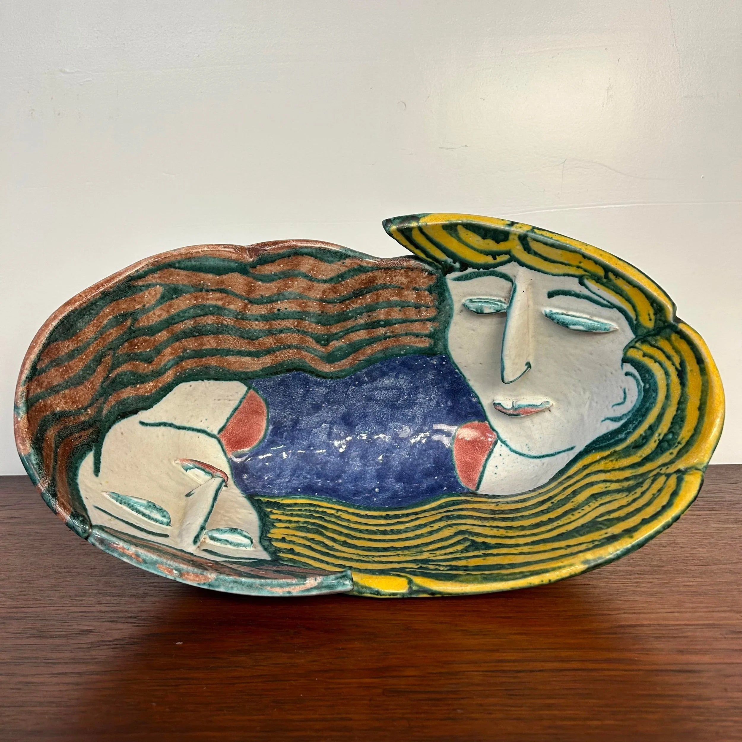 Large Ceramic Bowl Titled “Portrait Bowl" by Andrea Gill