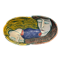 Large Ceramic Bowl Titled “Portrait Bowl” Signed by Andrea Gill