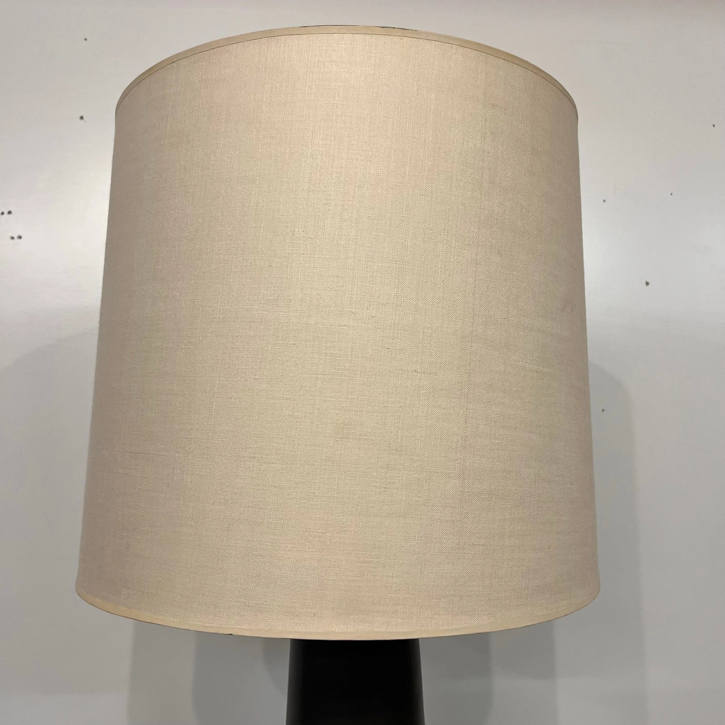 Large Martz Ceramic and Walnut Table Lamp
