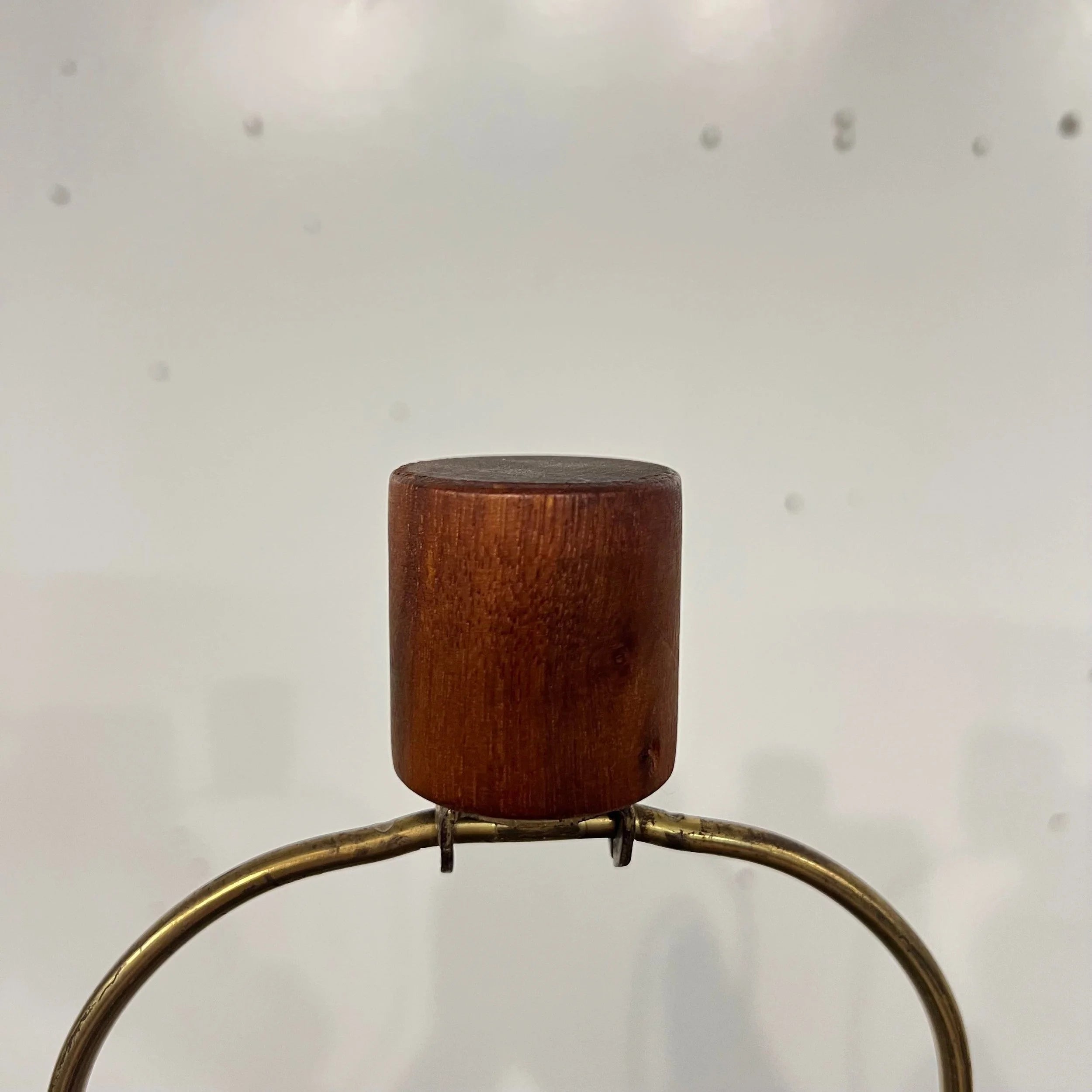 Large Martz Ceramic and Walnut Table Lamp