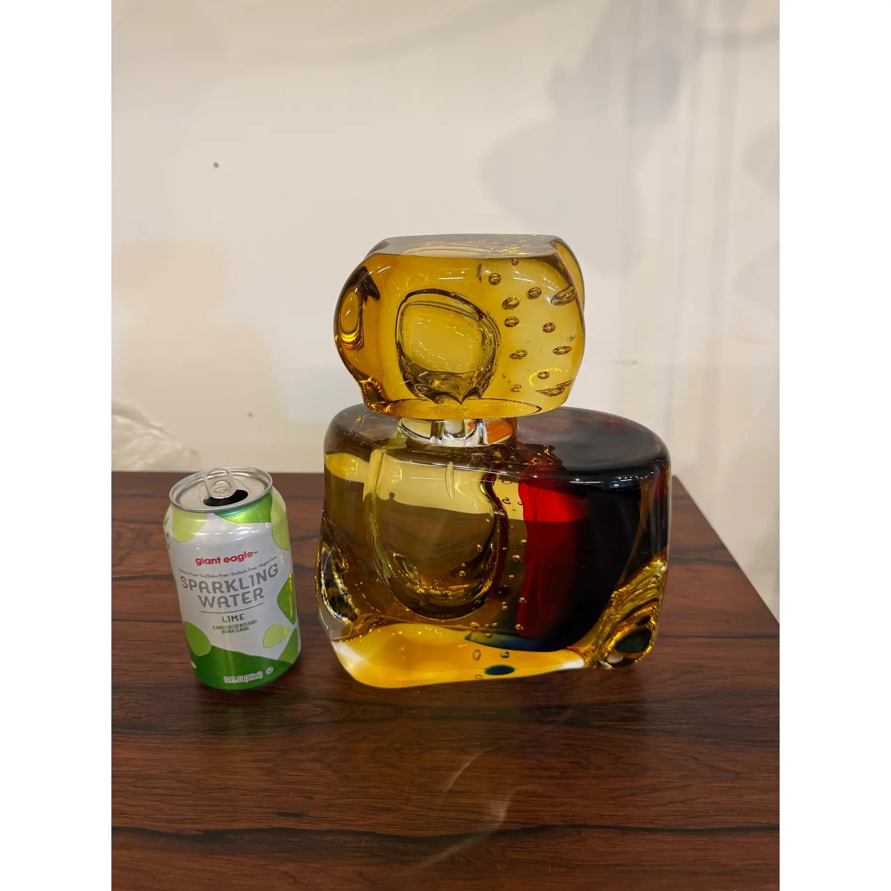 Large Perfume Bottle by Luigi Onesto, Murano, Sommerso, 1970s