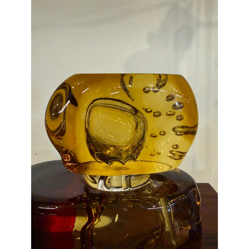 Large Perfume Bottle by Luigi Onesto, Murano, Sommerso, 1970s