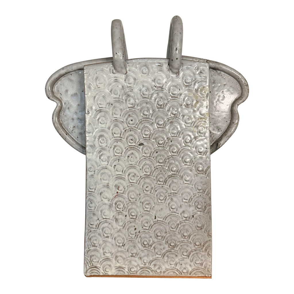 Large Slab-Made Ceramic Floor Vessel Signed