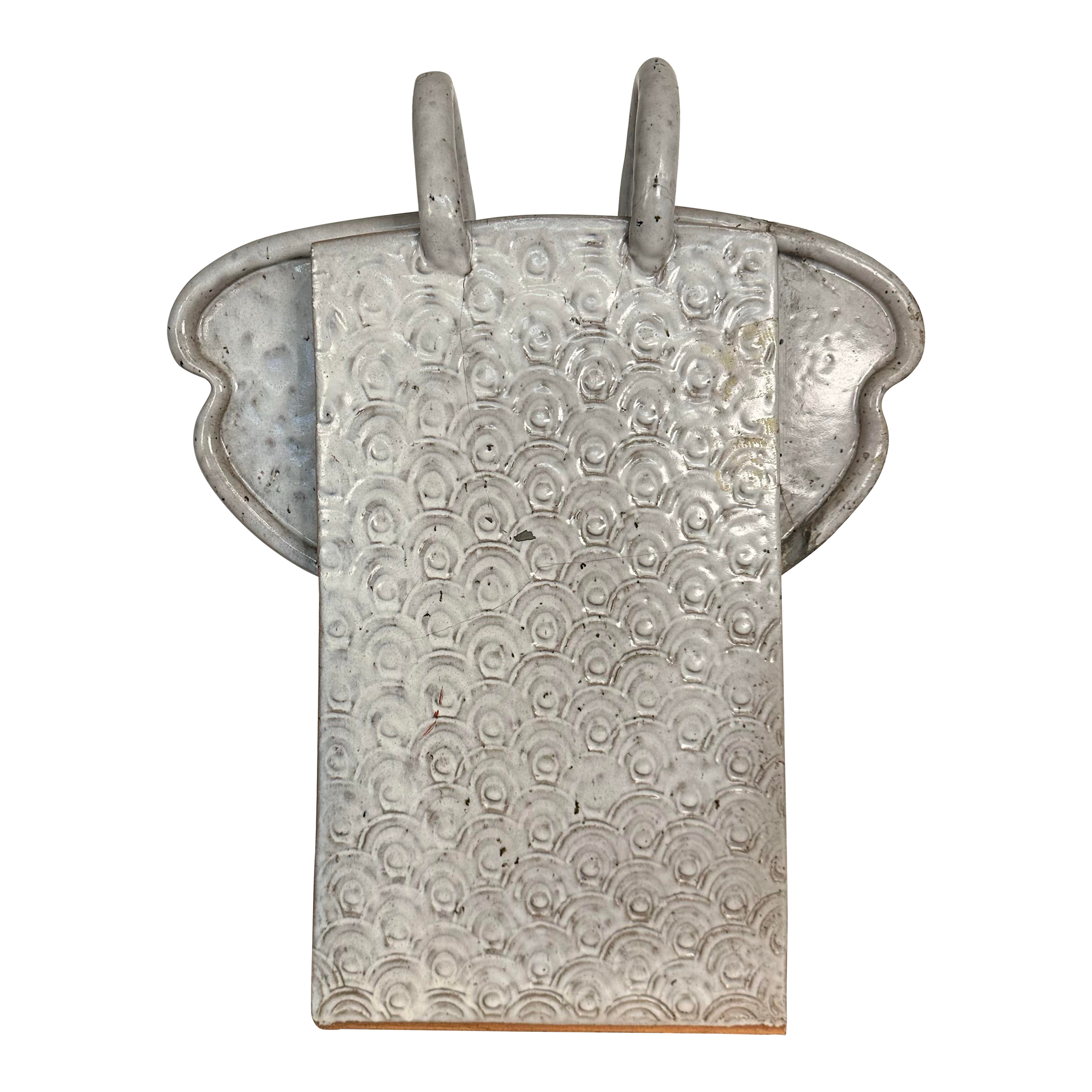 Large Slab-Made Ceramic Floor Vessel Signed