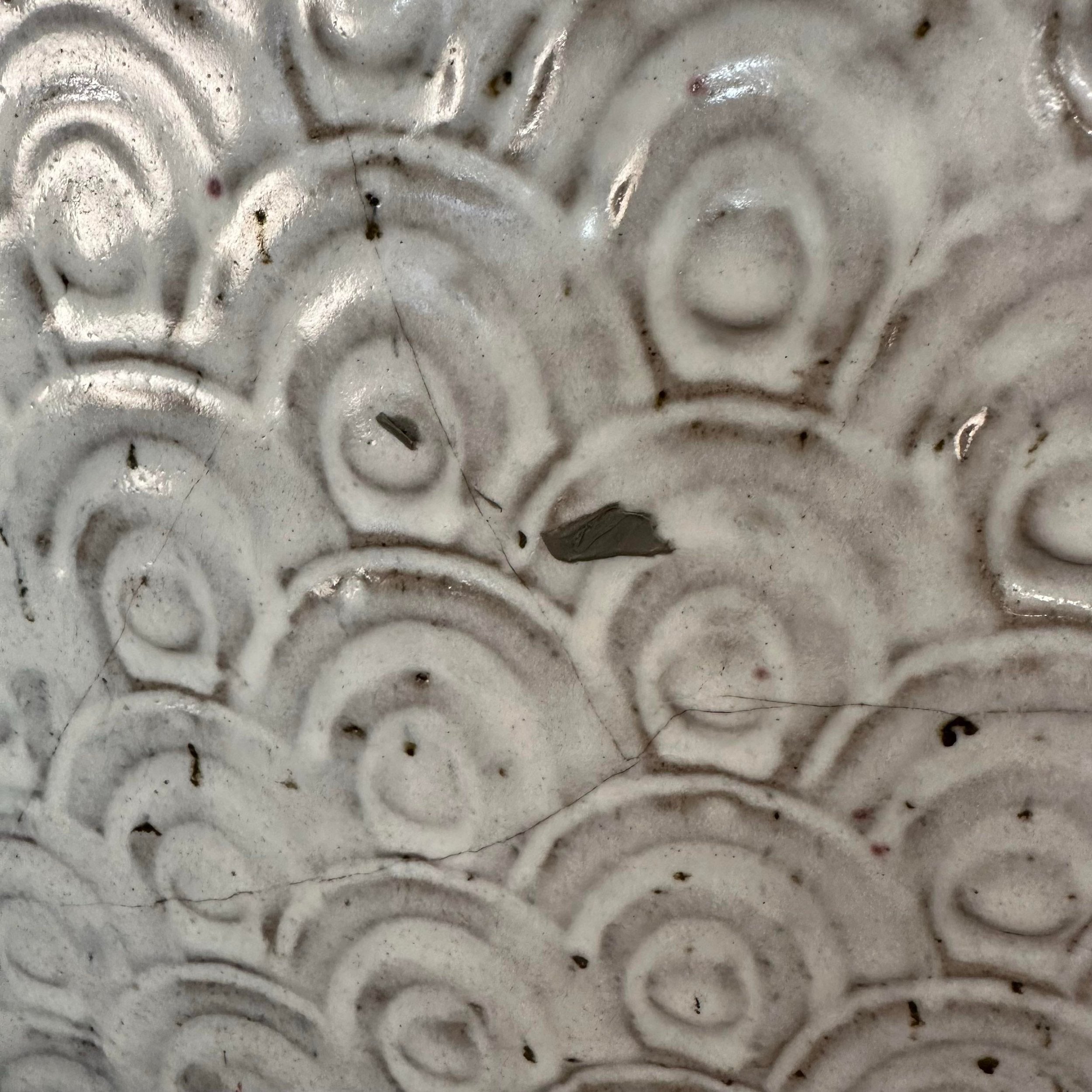 Large Slab-Made Ceramic Floor Vessel Signed