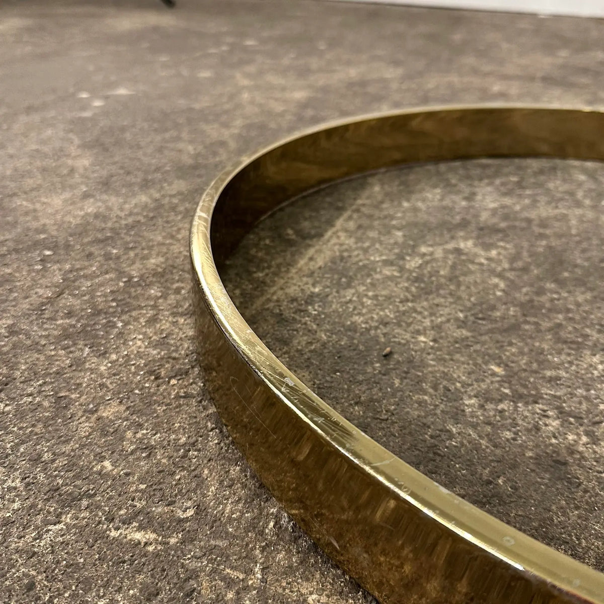 Leon Rosen for Pace Cantilever Brass and Glass Postmodern Coffee Table