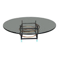 Leon Rosen for Pace Collection Copper and Glass Coffee Table
