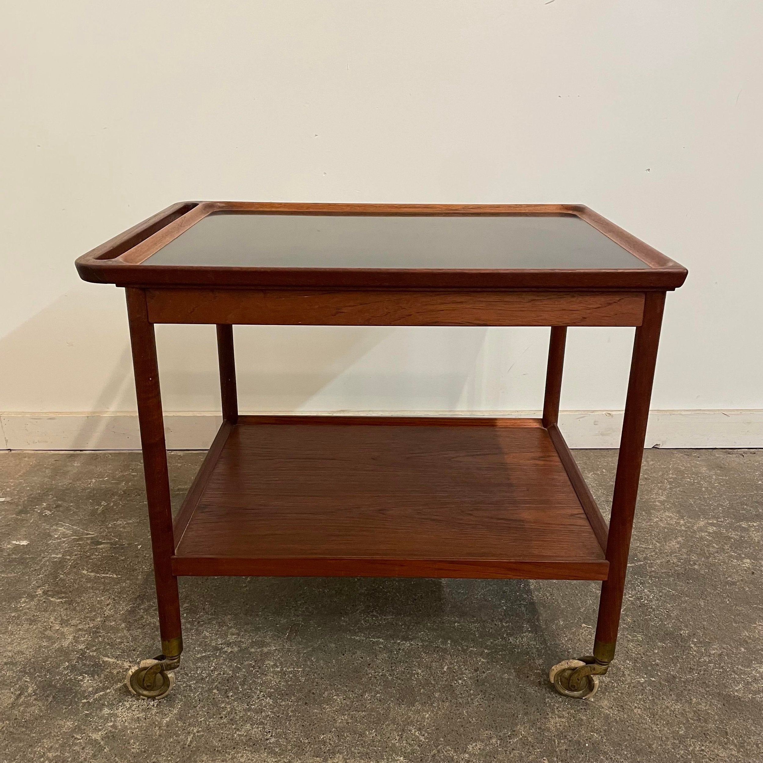 Ludwig Pontoppidan Danish Teak Bar Cart