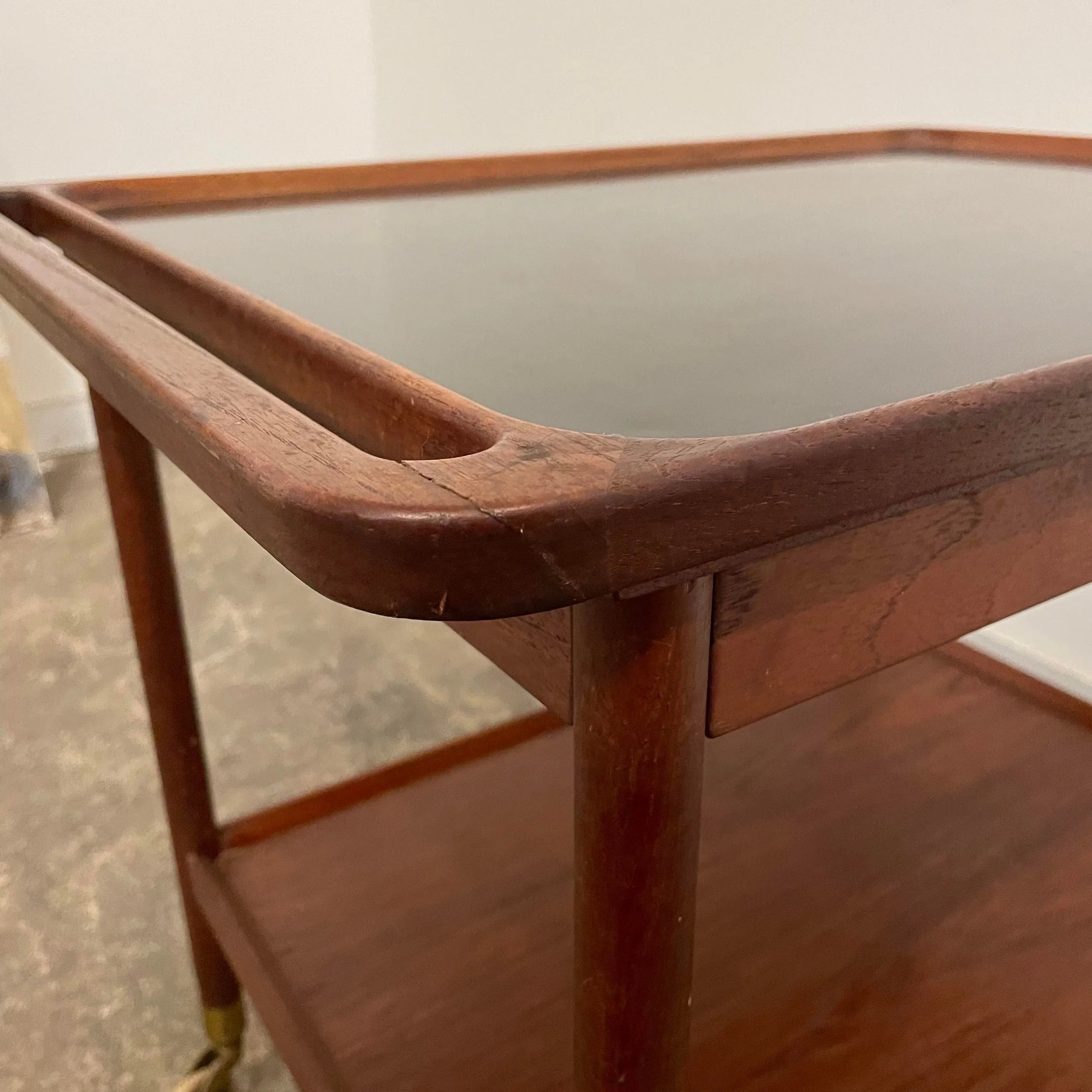 Ludwig Pontoppidan Danish Teak Bar Cart