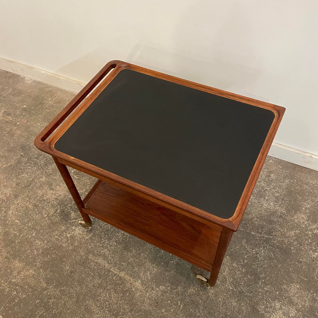 Ludwig Pontoppidan Danish Teak Bar Cart
