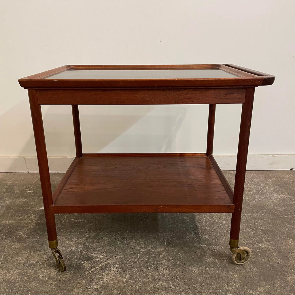 Ludwig Pontoppidan Danish Teak Bar Cart