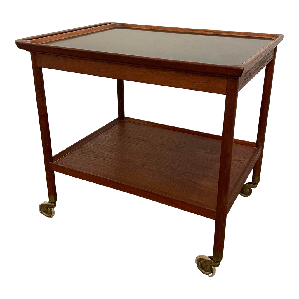 Ludwig Pontoppidan Danish Teak Bar Cart
