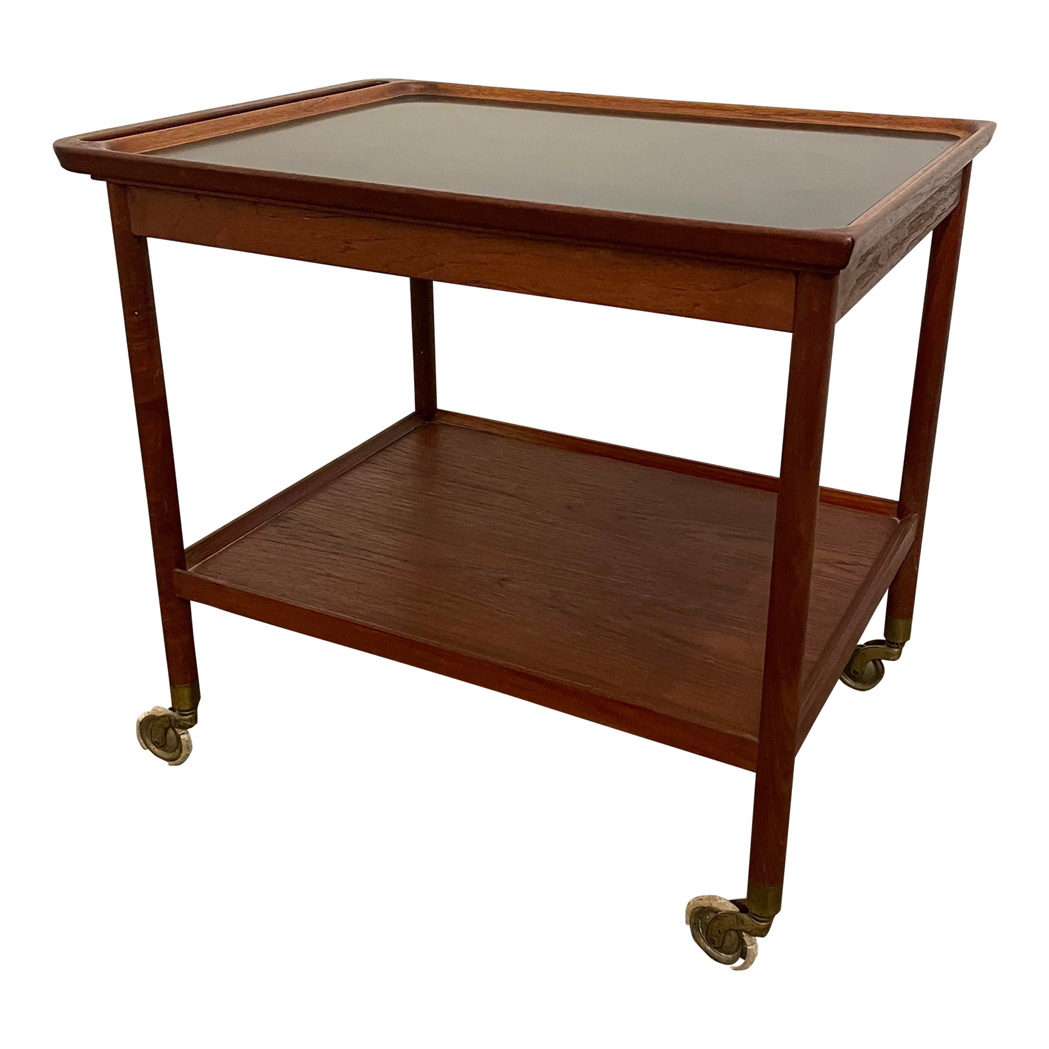 Ludwig Pontoppidan Danish Teak Bar Cart