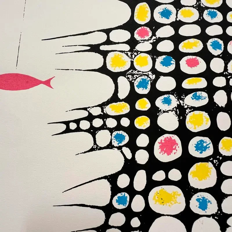 M. Lee “Song of Cosmos” Lithograph Print Signed