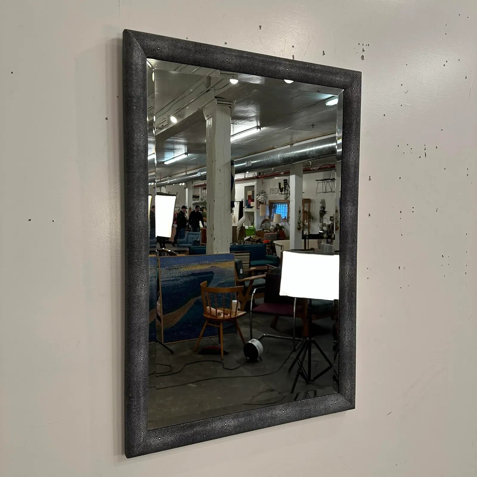 Made Goods Stingray Faux Shagreen Meg Mirror