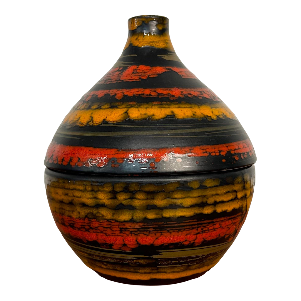 Made in Italy Ceramic Vase Lidded Jar