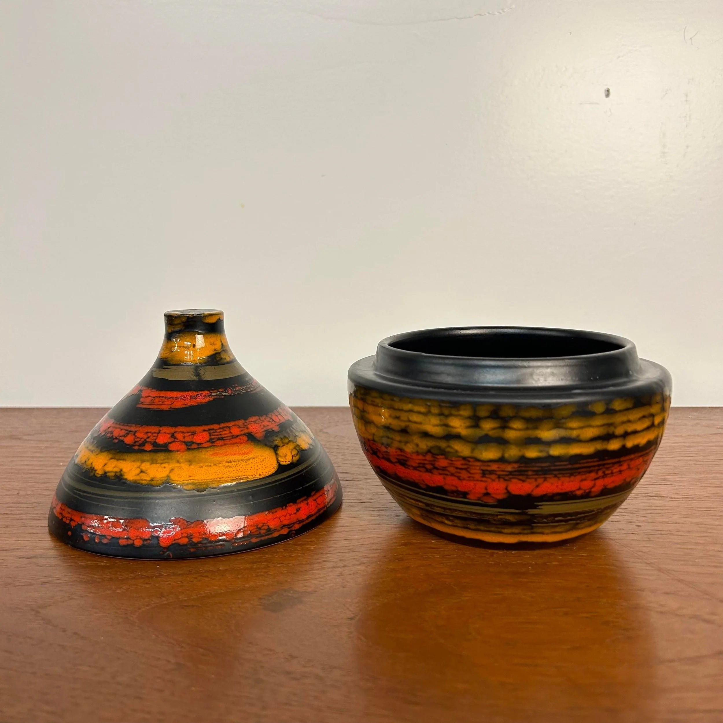 Made in Italy Ceramic Vase Lidded Jar