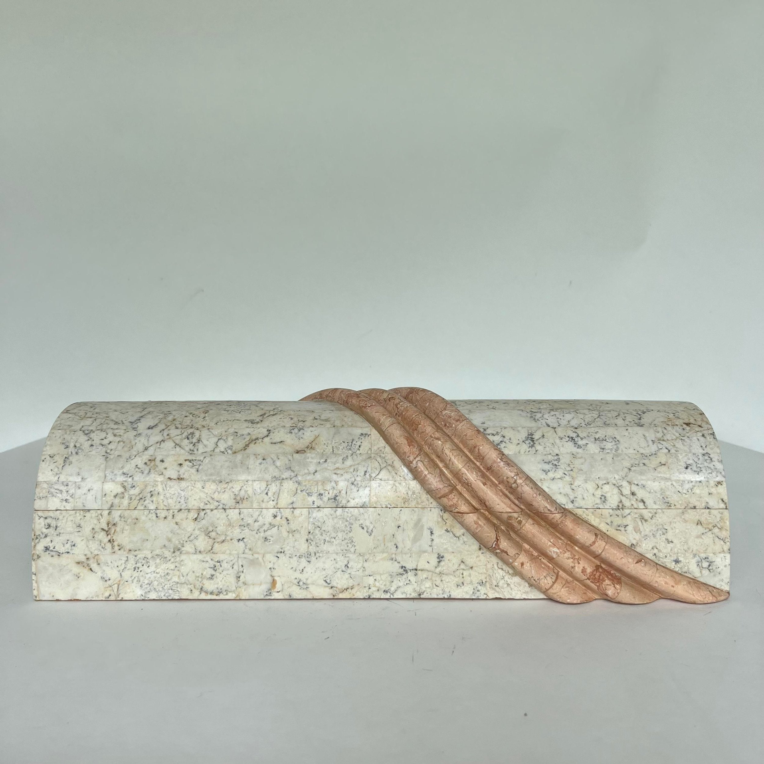 Maitland Smith Tessellated Marble Storage Box