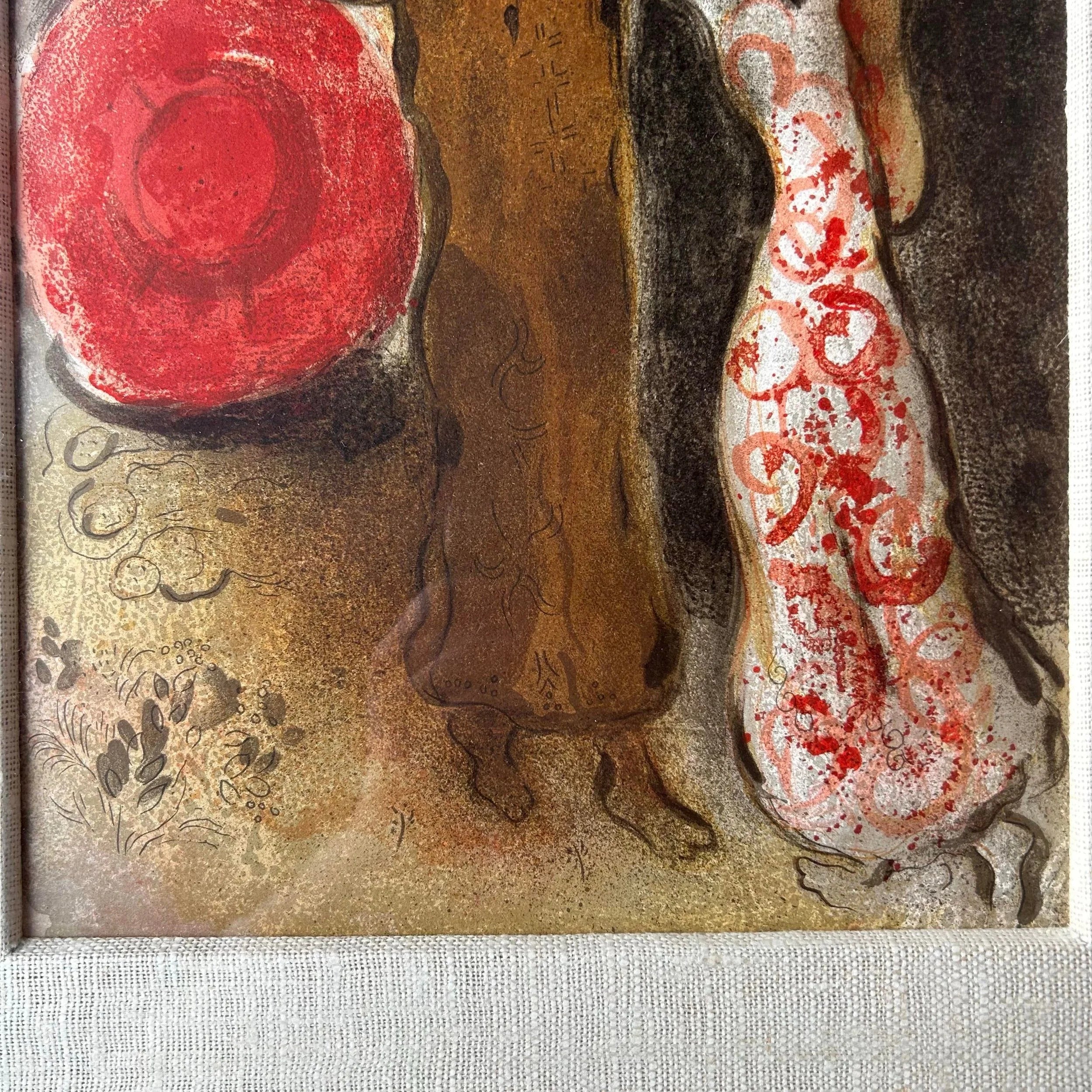 Marc Chagall "Meeting of Ruth and Boaz" Original Lithograph