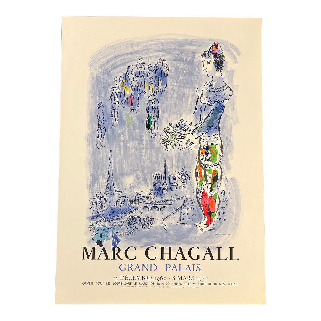 Marc Chagall “The Magician of Paris” Lithograph 1970