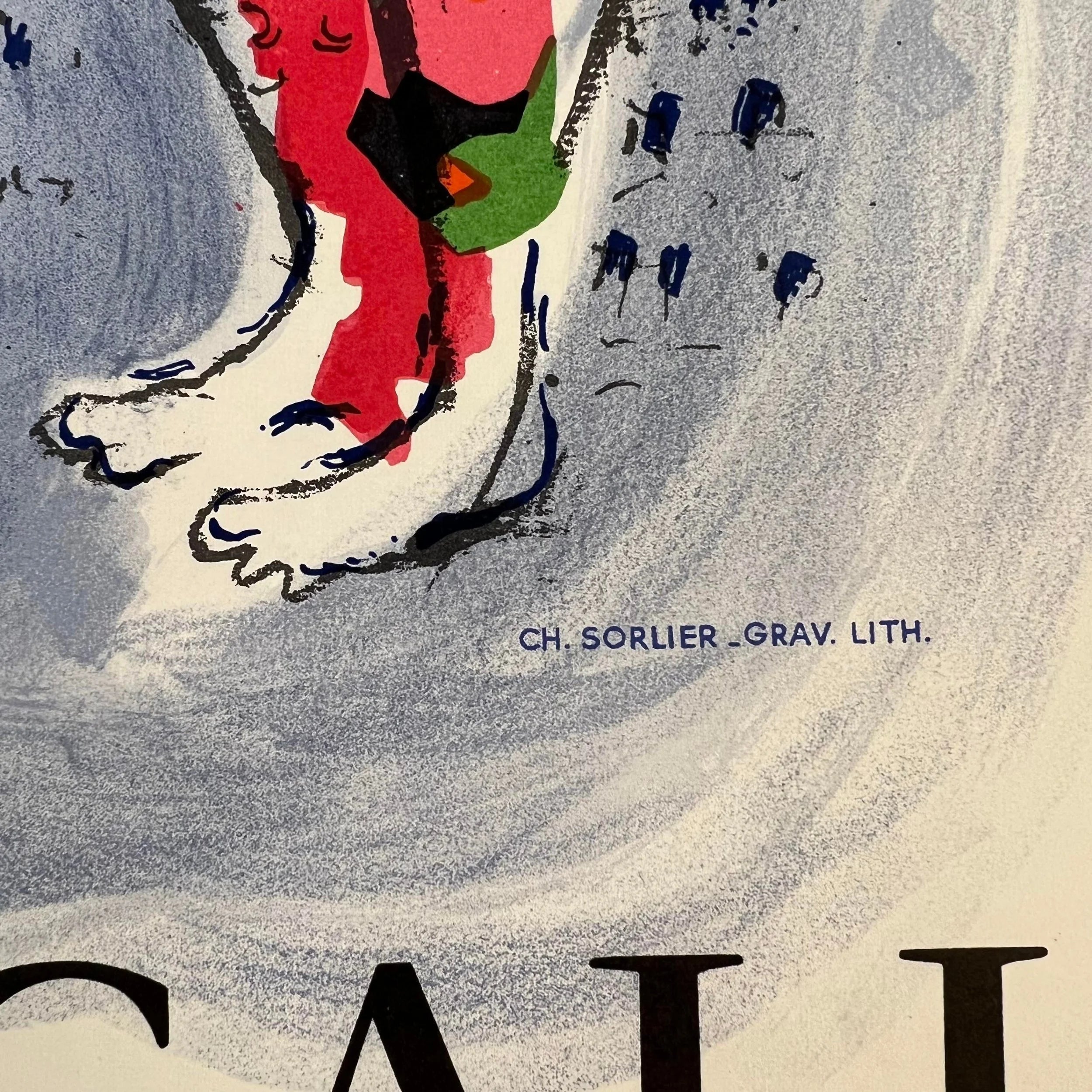 Marc Chagall “The Magician of Paris” Lithograph 1970