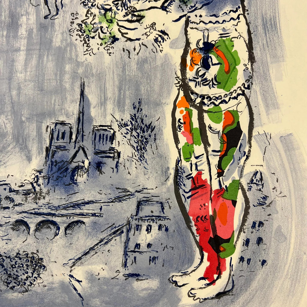 Marc Chagall “The Magician of Paris” Lithograph 1970