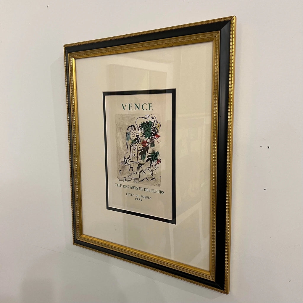 Marc Chegal “Vence - Cite’ Des Arts Et Des Fleurs” Print 1954